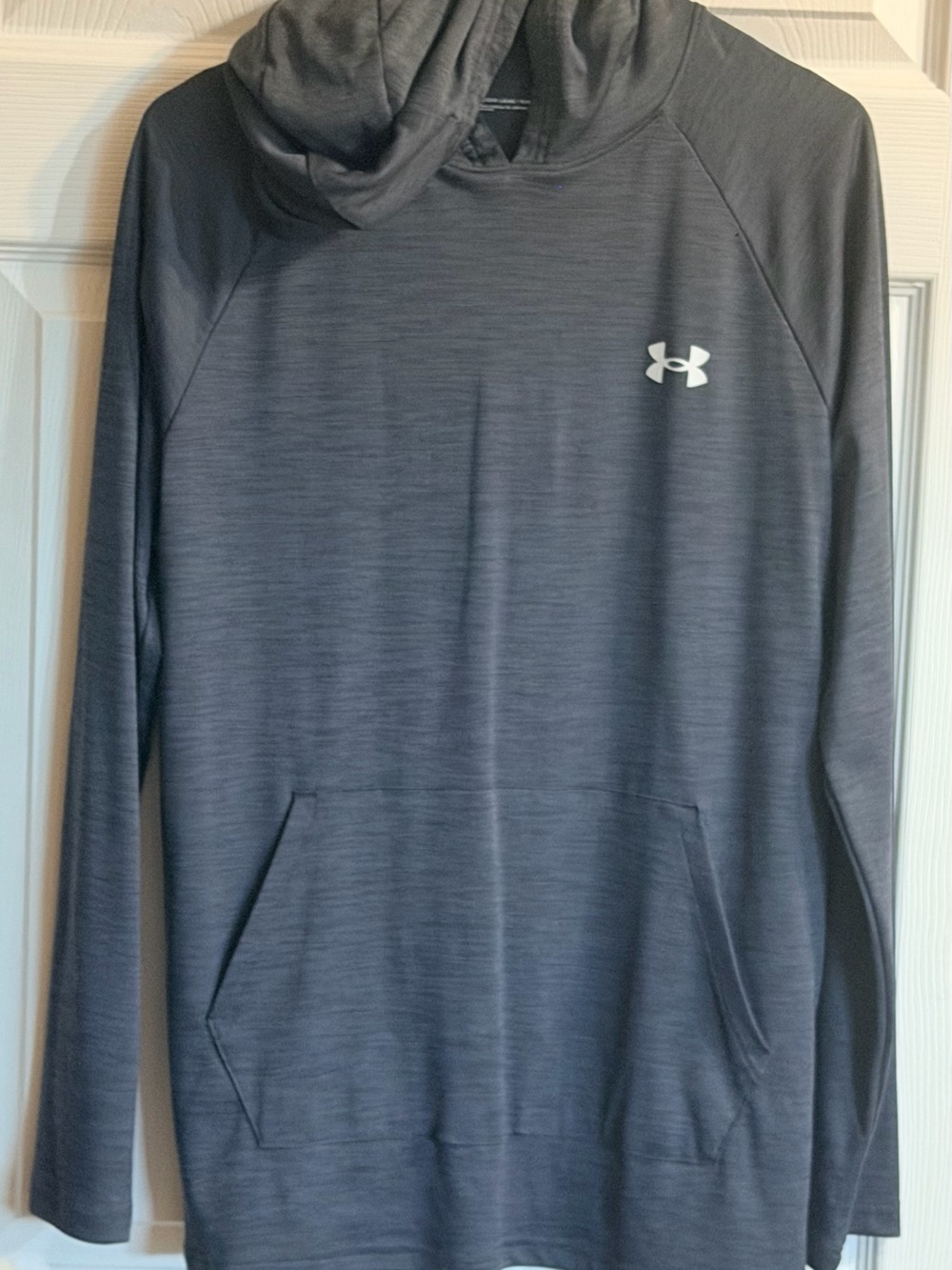 Under Armour Men's Dark Gray Heather Hooded Performance Pullover